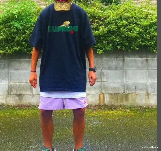 L White Tee Lizard sleeved M T-shirt Black Logo Green XL Short Plant Environmental S 20SS 0603